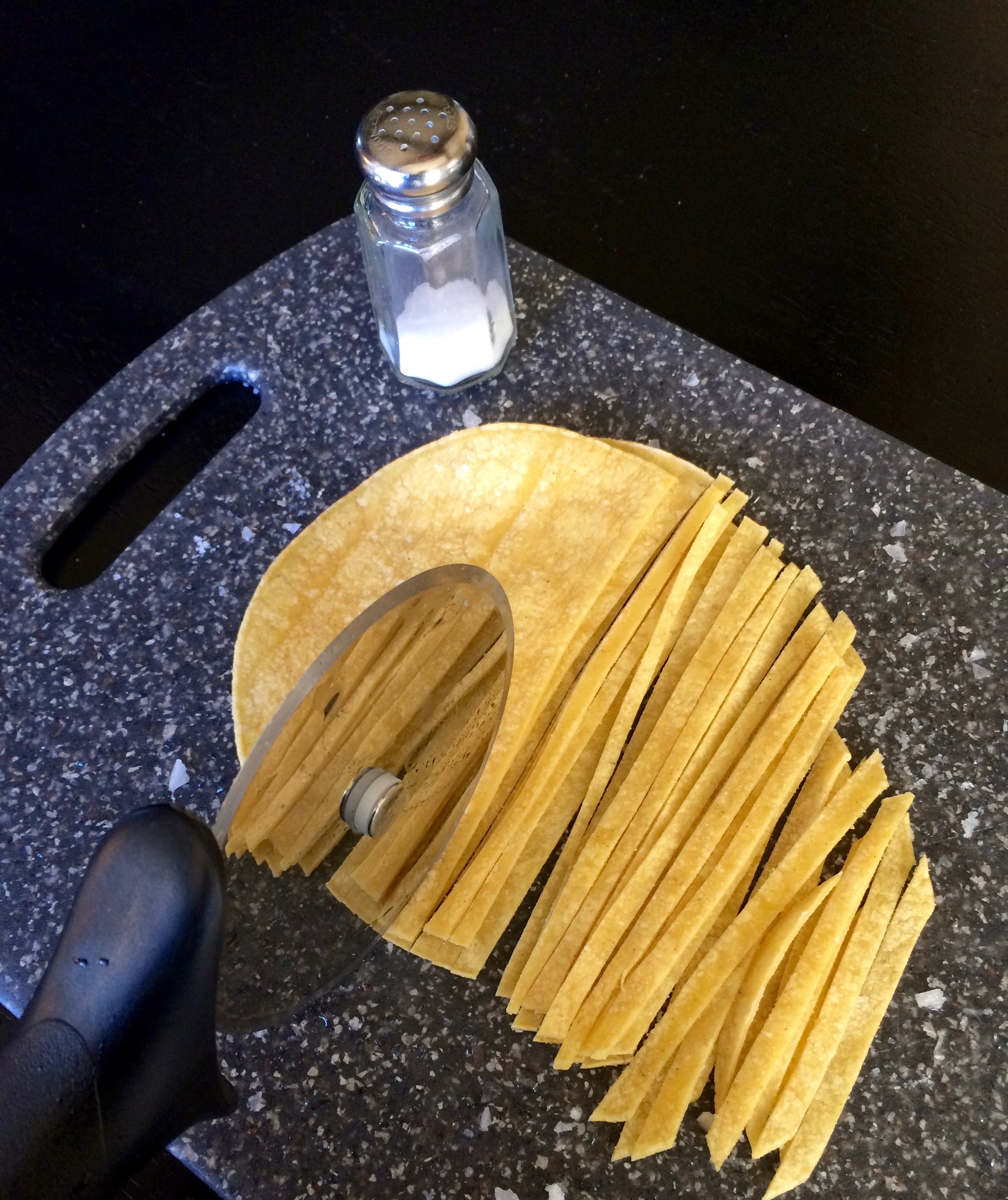 Make your own baked tortilla strips