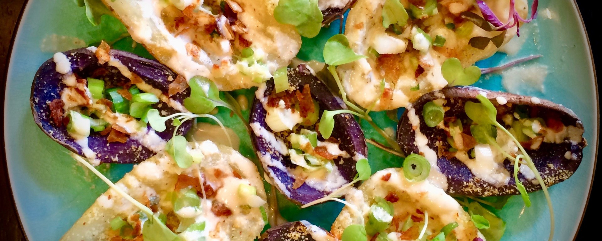 Vegan Loaded Baked Potato Skins