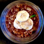 BANANA NUT OATMEAL- cooks right in the jar, in the INSTANT POT!