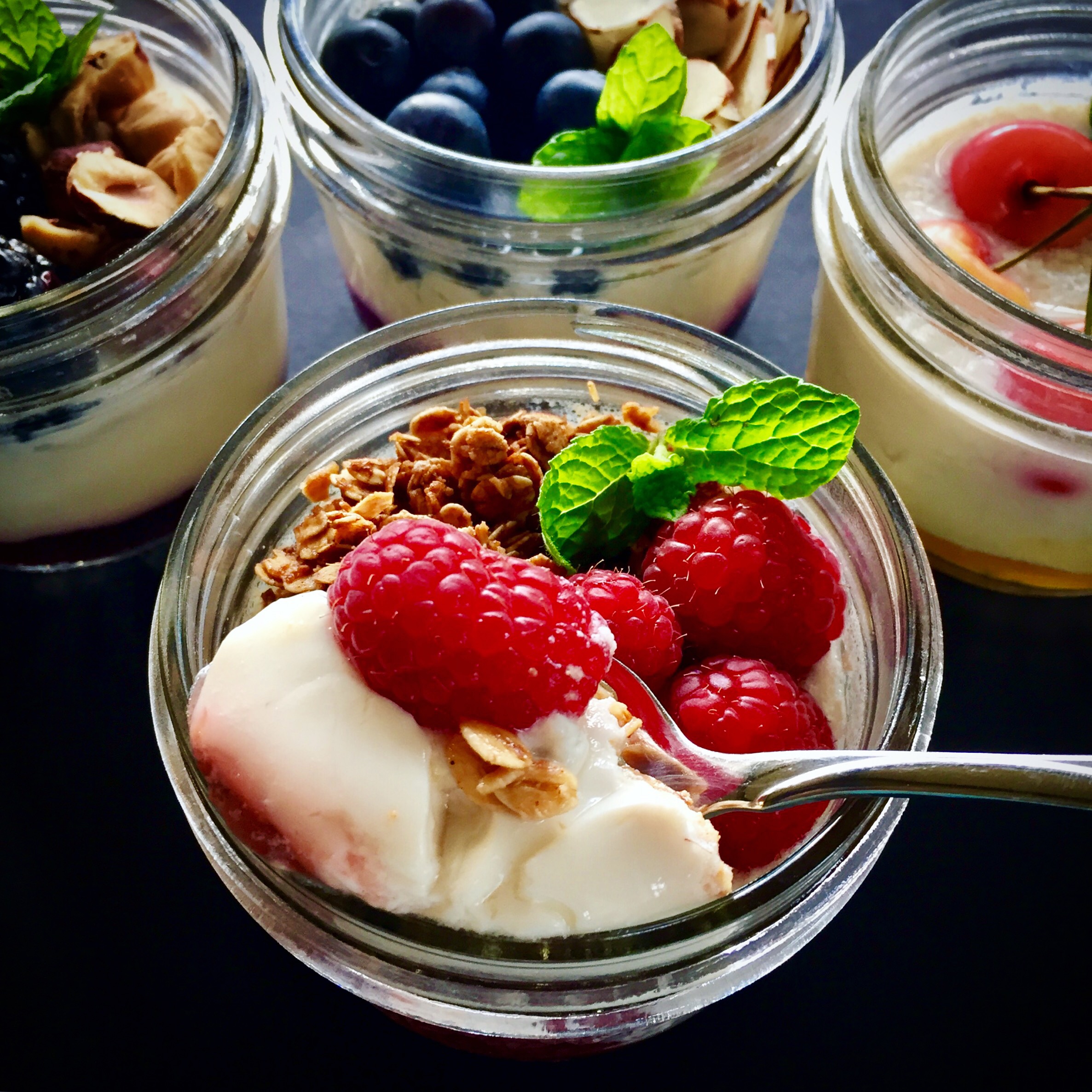 Instant Pot Non-dairy Yogurt (with fruit on the bottom.)